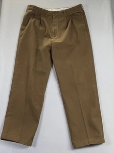 Brooks Brothers 346 Pants Mens 38x32 Brown Straight Fit Chino - Picture 1 of 9