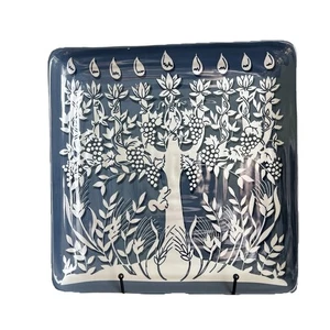 "1 plato o plato grande Pottery Barn Tree of Life Menorá Hanukkah 12""" - Imagen 1 de 12