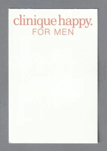 Werbekarte - Werbekarte - Happy for men Clinique beidseitig Nr. 2 - Bild 1 von 2