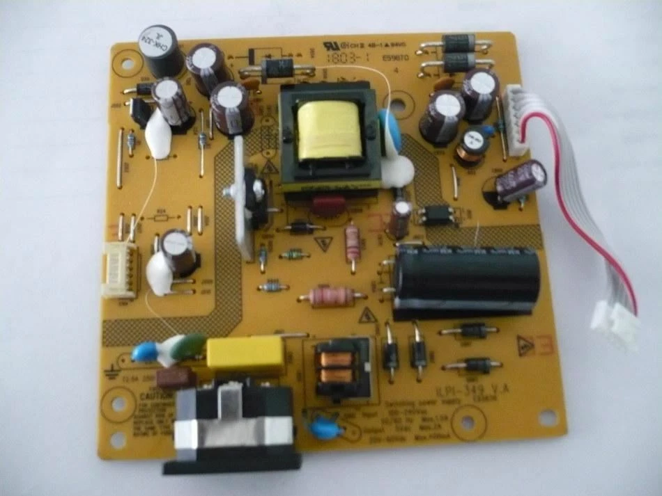 VIEWSONIC VA2252SM MONITOR POWER SUPPLY BOARD 790JF1400604R01 / 491A017T1400R03 - Image 1 of 1
