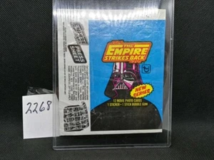 Star Wars-The Empire Strikes Back 1980 Topps Envoltura de Tarjetas Coleccionables Azul - Imagen 1 de 1