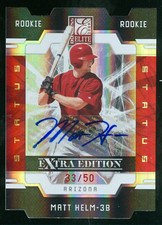 2009 Donruss Elite Extra Edition Signature Status #128 Matt Helm Auto /50 NM-MT