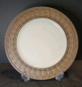 SHADOW BOX LATTE Dinner Plate by Pfaltzgraff - Picture 1 of 10