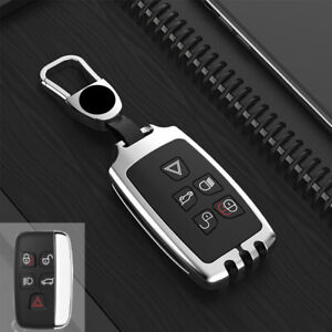 For Land Rover Jaguar Discovery Zinc Alloy Car Remote Key Chains Fob Case Cover 