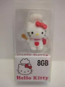 New Tribe 3D Style Hello Kitty Chef 8GB USB Flash Drive Keychain - Picture 1 of 3