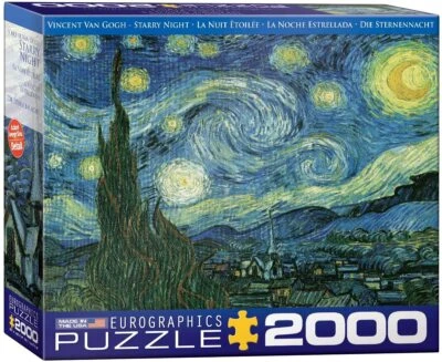 Starry Night - Vincent Van Gogh  2000 piece jigsaw puzzle 965mm x 685mm (pz) - Image 1 of 3