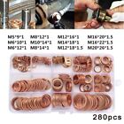 Compact Box of 280pcs Copper Oil Drain Bolt Crush Washers Durable and Reliable