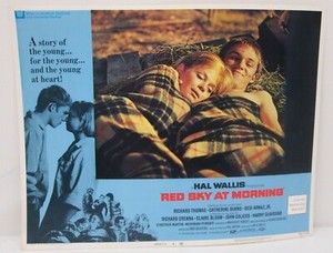 Vtg Red Sky at Morning Original 1971 Lobby Card Richard Thomas Catherine Burns