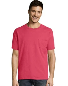 Hanes GDH150 Comfortwash Garment Dyed Short Sleeve Pocket Tee NEW!! - Picture 1 of 4