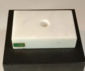 Vintage Trophy Marble Block "Fine Marble Base" Made in Italy 3x2x1 - Picture 1 of 6