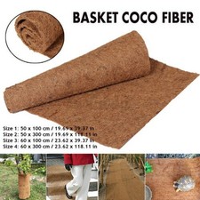 100CM/300CM Coco Fibra Fodera Rotolo Rettile Appeso Vaso di Fiori da Cesto Pad