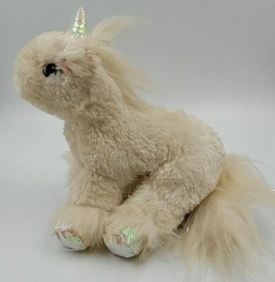 Ganz Webkinz LilKinz Unicorn 9” Plush HM069 White Unicorn Shimmer Hooves No Code - Image 1 of 4