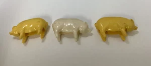 SET OF 3 1950-1960’S PIGS-PLASTIC? - Picture 1 of 10