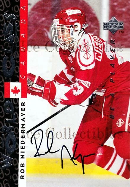 1995-96 Be A Player Auto #184 Rob Niedermayer - Image 1 of 1