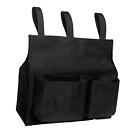Softball Umpire Ball Bag Wear Resistant Durable with Pockets Oxford Fabric Black