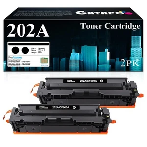 202A CF500A Black Toner 2-Pack for HP M281fdw M254dw M281cdw Printer - Picture 1 of 9