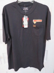 Camisa de trabajo Wrangler Riggs grande negra manga corta para hombre nueva con etiquetas - Imagen 1 de 7
