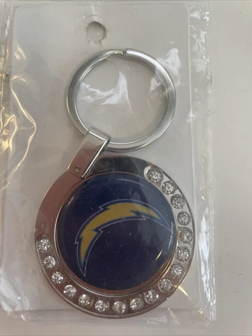 Kansas City Chiefs Bling Keychain NFL Keyring New Licensed Red Sparkly Gemstones Cover