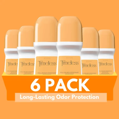 Avon Timeless Roll-On Antiperspirant Deodorant, 2.6 fl oz Floral Scent (6-Pack) - Image 1 of 4