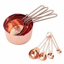 Measuring Spoon Set Measure Cups Set of 8 Stainless Steel Kitchen Measuring