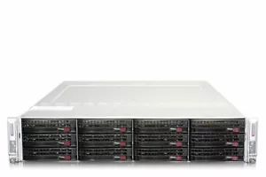 Supermicro SuperServer 6028TR-DTR 2-Node Server X10DRT-H 4x E5-2660v3 128GB Ram - Picture 1 of 2