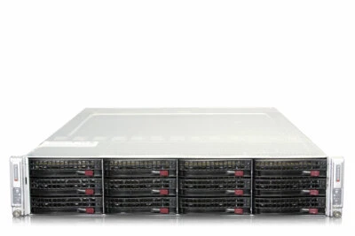 Supermicro SuperServer 6028TR-DTR 2-Node Server X10DRT-H 4x E5-2695v3 128GB Ram - Image 1 of 2