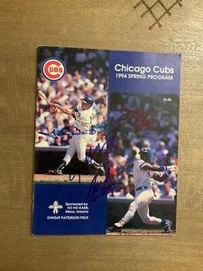 1994 Chicago Cubs Spring Training Program Autographed By Milwaukee Brewers - Picture 1 of 1