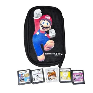 Nintendo DS Game Lot Mario Case Star Wars Clone Wars Super Mario 3DS Land - Picture 1 of 10