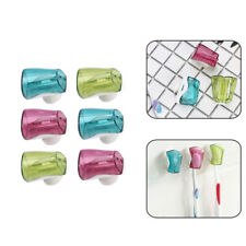 6Pcs toothbrush holder for shower suction cup toothbrush toothbrush holder