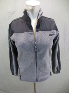 PUMA Size M Boys Multicolor Full Zip Stand Collar Pocket Hi-Pile Jacket 816 - Picture 1 of 11