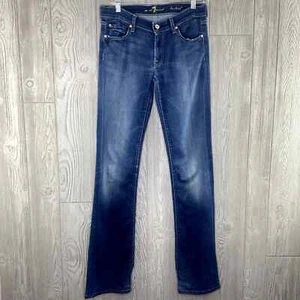 7 For All Mankind Bootcut Jeans Women's Size 27 Stretch Mid Rise 7Fam - Picture 1 of 9