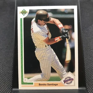 1991 Upper Deck #467 Benito Santiago San Diego Padres - Picture 1 of 2