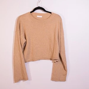 Sablyn Lane 100% Kaschmir Strick Stretch Rundhals Pullover Pulli Camel Medium - Bild 1 von 4