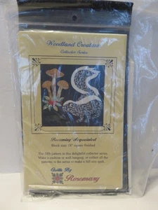 NOS Woodland Creatures by Rosemary Quilt Block 18” Sq: Becoming Acquainted - Picture 1 of 3