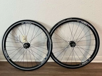 Oval Clincher Track Wheelset 700c 28H/24H Flip-Flop 15T Hutchinson Equinox 25c - Image 1 of 4