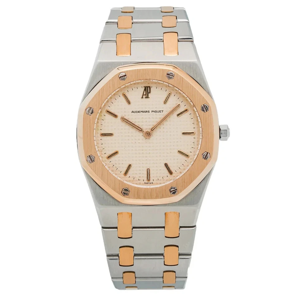 Reloj de cuarzo Audemars Piguet 33 mm roble real 2 tonos unisex esfera dorada 56303SA Foto 1 de 4