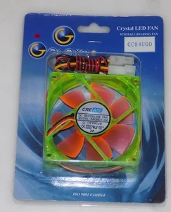 CreAir 12v DC 4 LED 8CM CUSCINETTO A SFERA ventola di raffreddamento DFC802512M (GC84UGO) *NUOVO - Foto 1 di 6