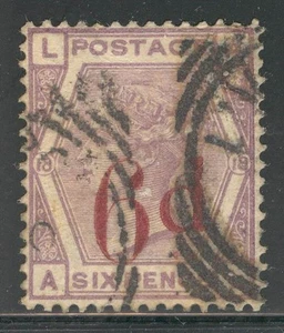 ENG_23 - ENGLAND. 6 pence "QUEEN VICTORIA" stamp. Used. - Picture 1 of 1