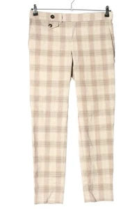 MANGO BASICS Chino Mujeres Pantalón Talla EU 38 crema-marrón-negro look casual - Imagen 1 de 5