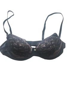 Natori Flora Contour Underwire T-Shirt Bra 721150 Black New Size 34b - Picture 1 of 3