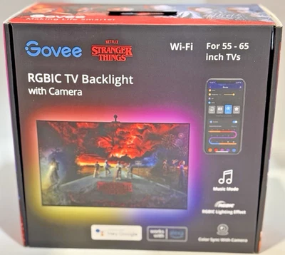 STRANGER THINGS GOVEE RGBIC TV RETROILUMINACIÓN CON CÁMARA Foto 1 de 4