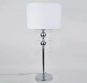 Warehouse of Tiffany TL7230 Shireen Chrome Crystal Table Lamp - Picture 1 of 1