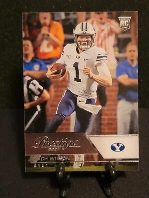 2021 Chronicles Draft Picks ZACH WILSON Prestige Rookie Card Jets BYU Cougars RC - Image 1 of 2