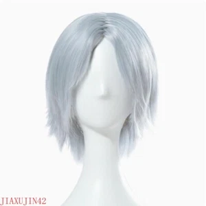 Anime Devil May Cry 5 Dante kurze silbergraue Haare Halloween Cosplay Requisite Perücken - Bild 1 von 5
