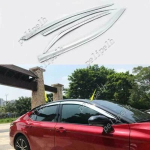 Para Toyota Camry 2018-2023 para ventana plateada viseras de viento protector contra la lluvia deflectores de ventilación - Imagen 1 de 7