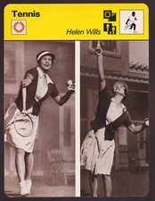 HELEN WILLS American Tennis Player Photo 1979 SPORTSCASTER CARD #44-09A