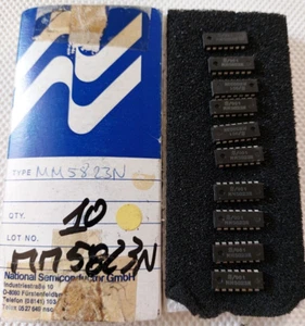 MM5823 MM5823N 6-stage frequency divider IC Chip Moog Polymoog, Liberation, MG-1 - Afbeelding 1 van 3