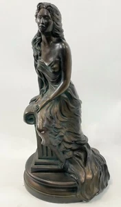 RARE 23" ALICE HEATH AUSTIN PRODUCTIONS Bronze Chalkware Ceramic Woman Sculpture - Picture 1 of 12