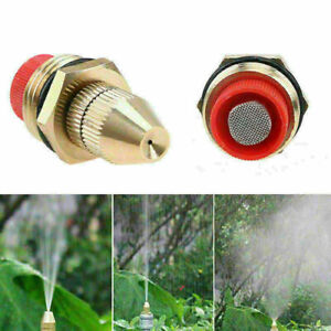 1/2In Brass Misting Nozzle Water Mister Sprinkler Head Garden Irrigation System