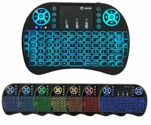 2.4GHz Lighted Touch Keyboard English Spanish French Arabic Russian - Picture 1 of 10